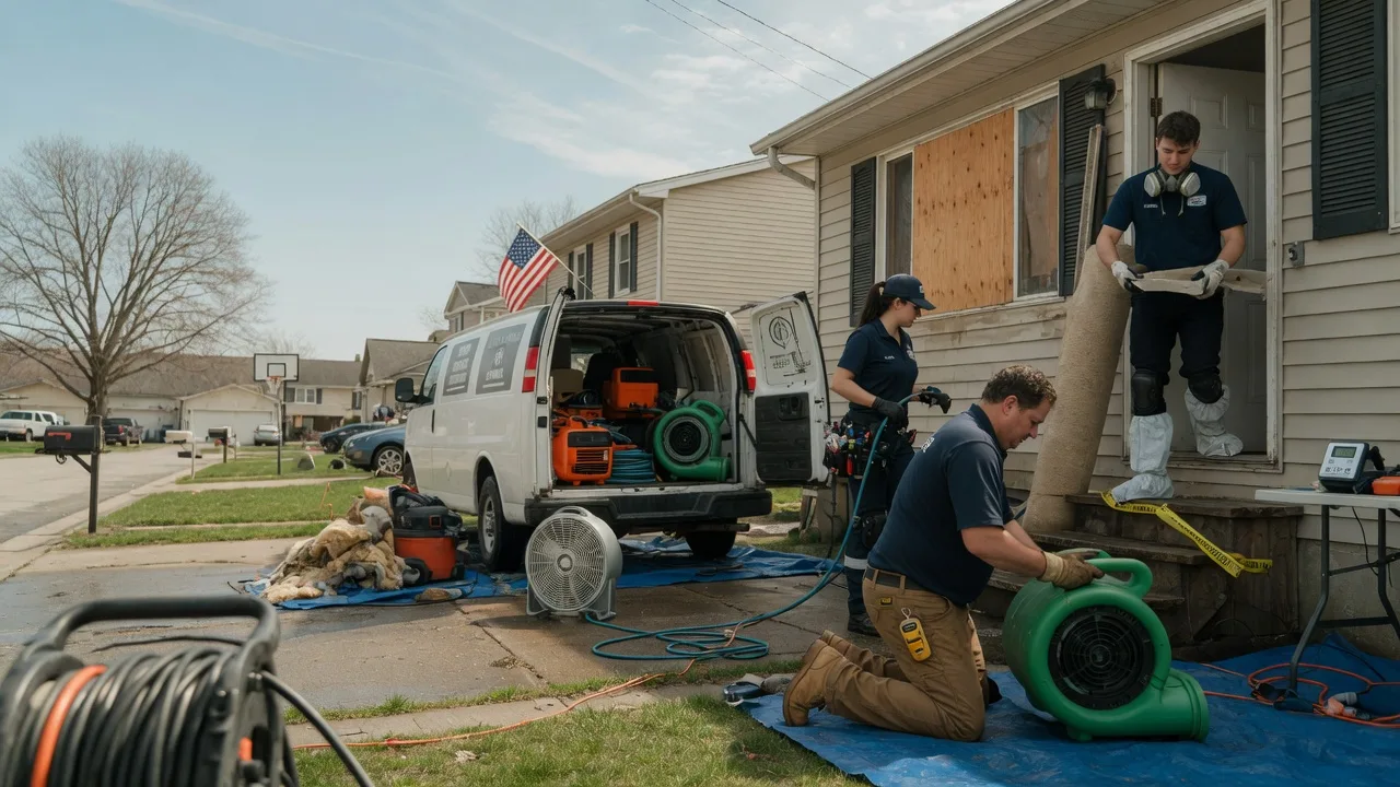 Water Damage Restoration in South Bend, TX near me